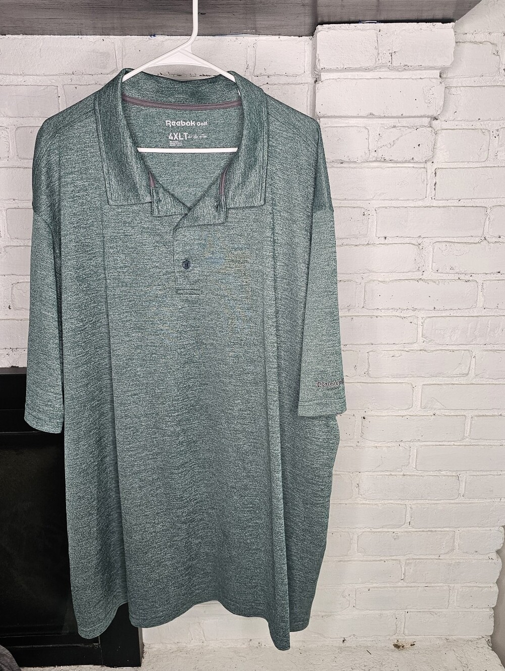 Reebok Men's Teal Heather Performance Polo